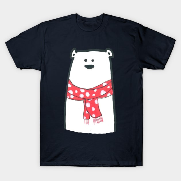 Polar Bear T-Shirt by DoodlesAndStuff